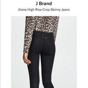 NWOT J Brand Alana High Rise Crop Skinny Jeans